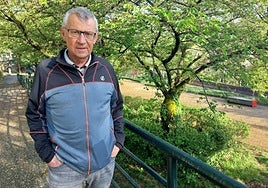 Iñaxio Sanz.Imagen del mes de abril de este año, cuando presentó su libro de itinerarios cortos.