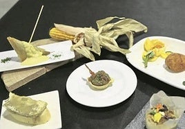 Delicatessen culinarias en forma de 'micopintxo' de una anterior edición.