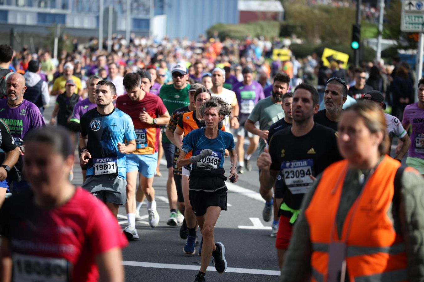 Las imágenes del Alto de Miracruz, punto clave en la Behobia - San Sebastián