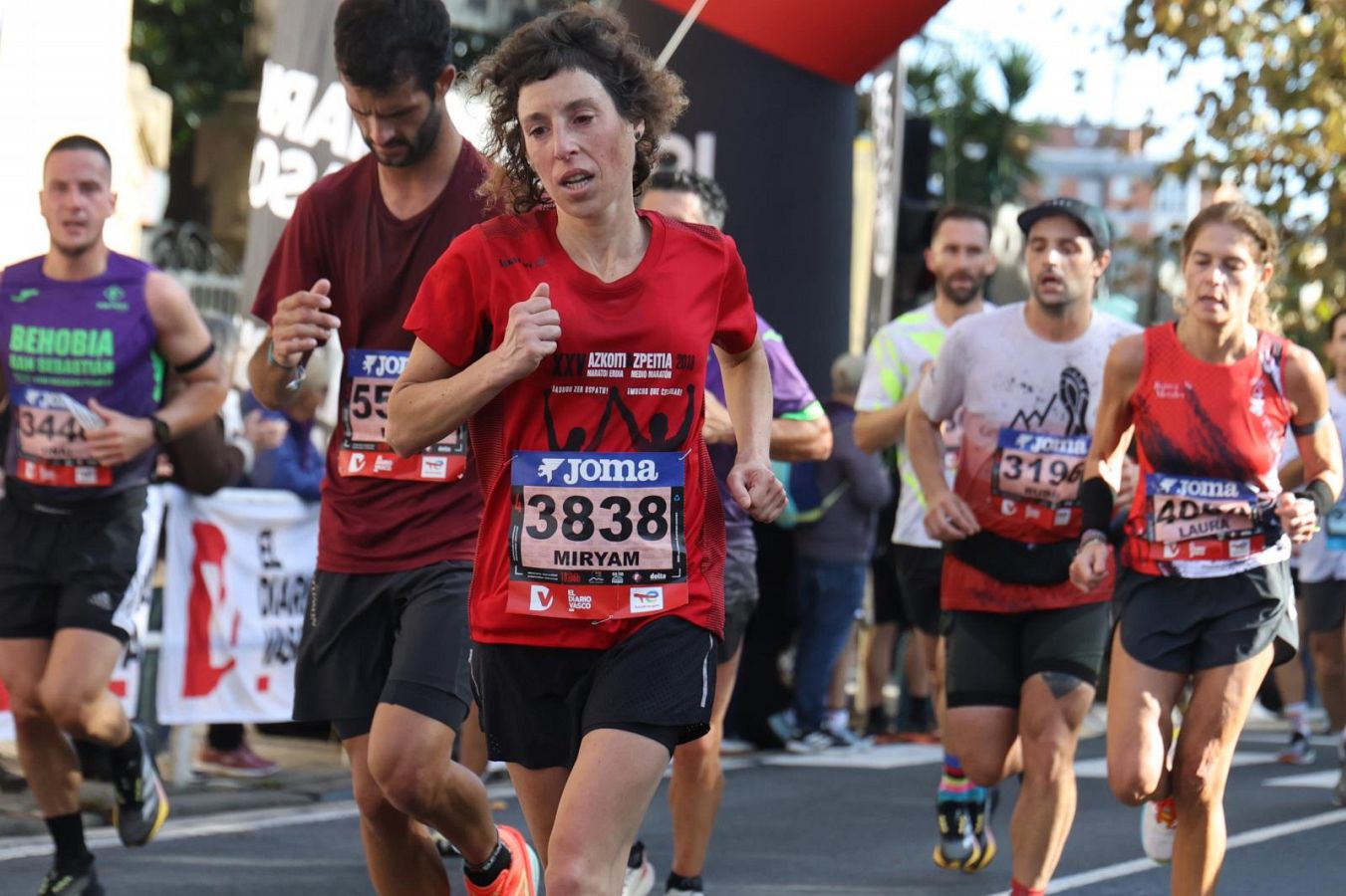 Las imágenes del Alto de Miracruz, punto clave en la Behobia - San Sebastián