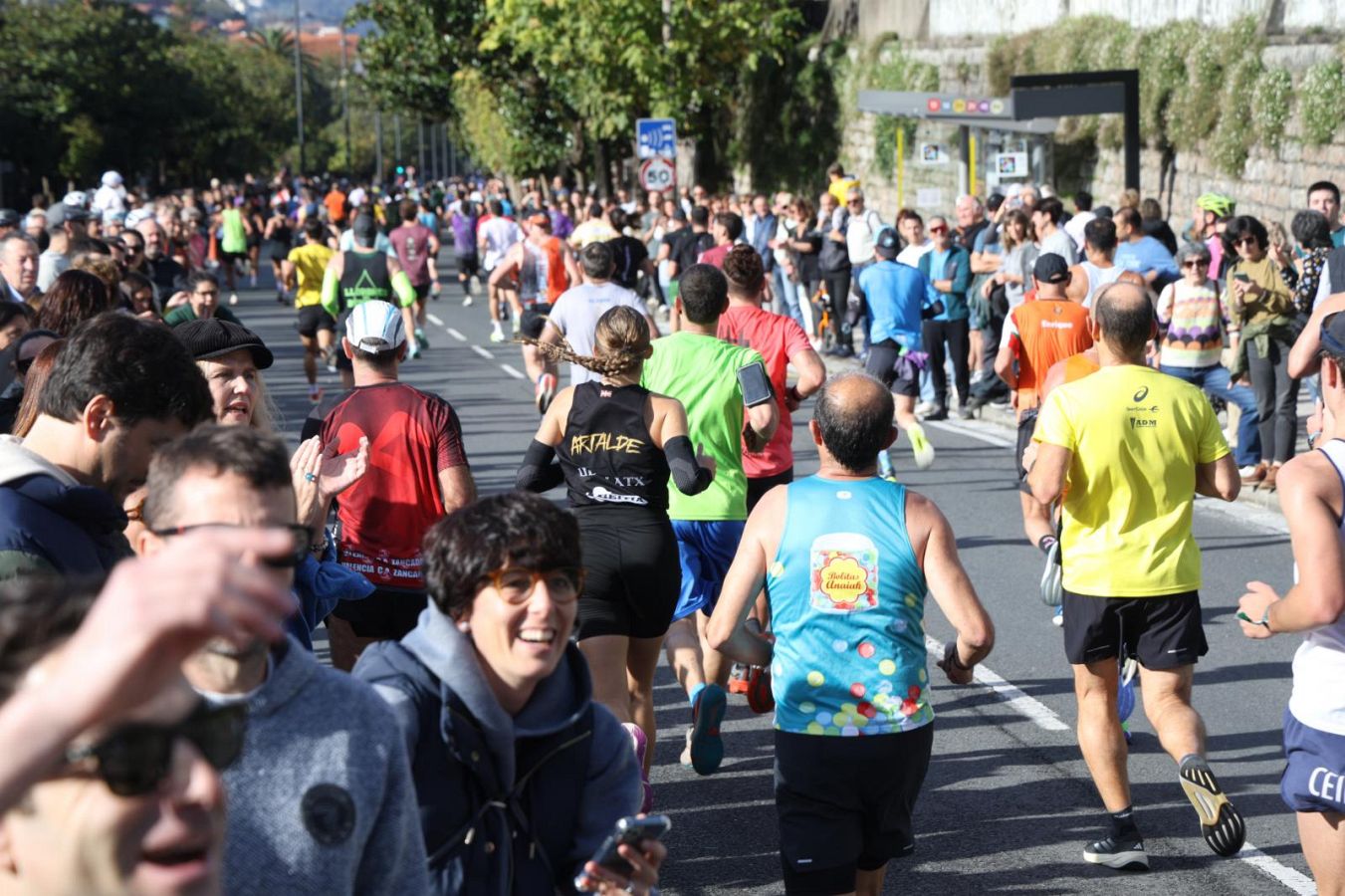 Las imágenes del Alto de Miracruz, punto clave en la Behobia - San Sebastián