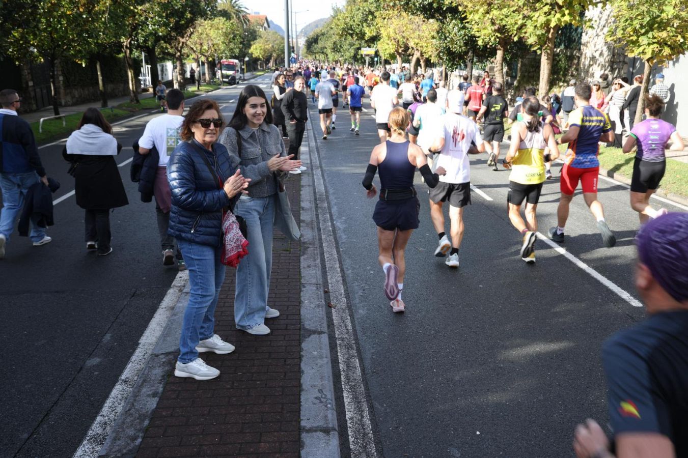 Las imágenes del Alto de Miracruz, punto clave en la Behobia - San Sebastián
