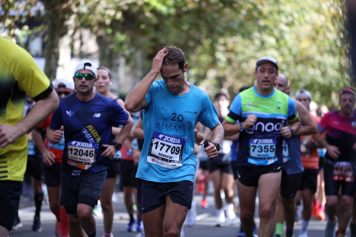 Las imágenes del Alto de Miracruz, punto clave en la Behobia - San Sebastián