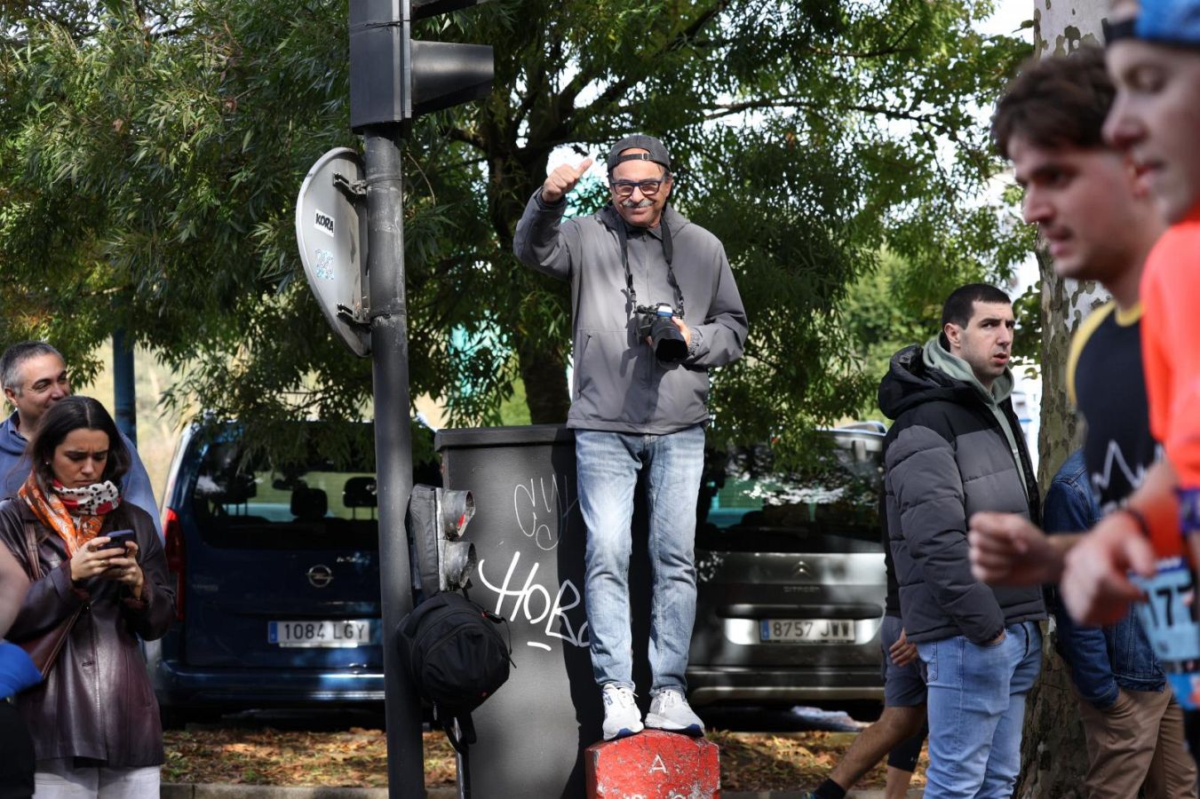 Las imágenes del Alto de Miracruz, punto clave en la Behobia - San Sebastián