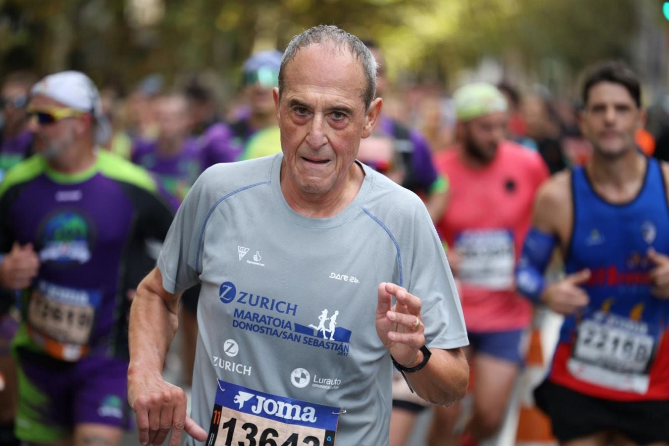 Las imágenes del Alto de Miracruz, punto clave en la Behobia - San Sebastián