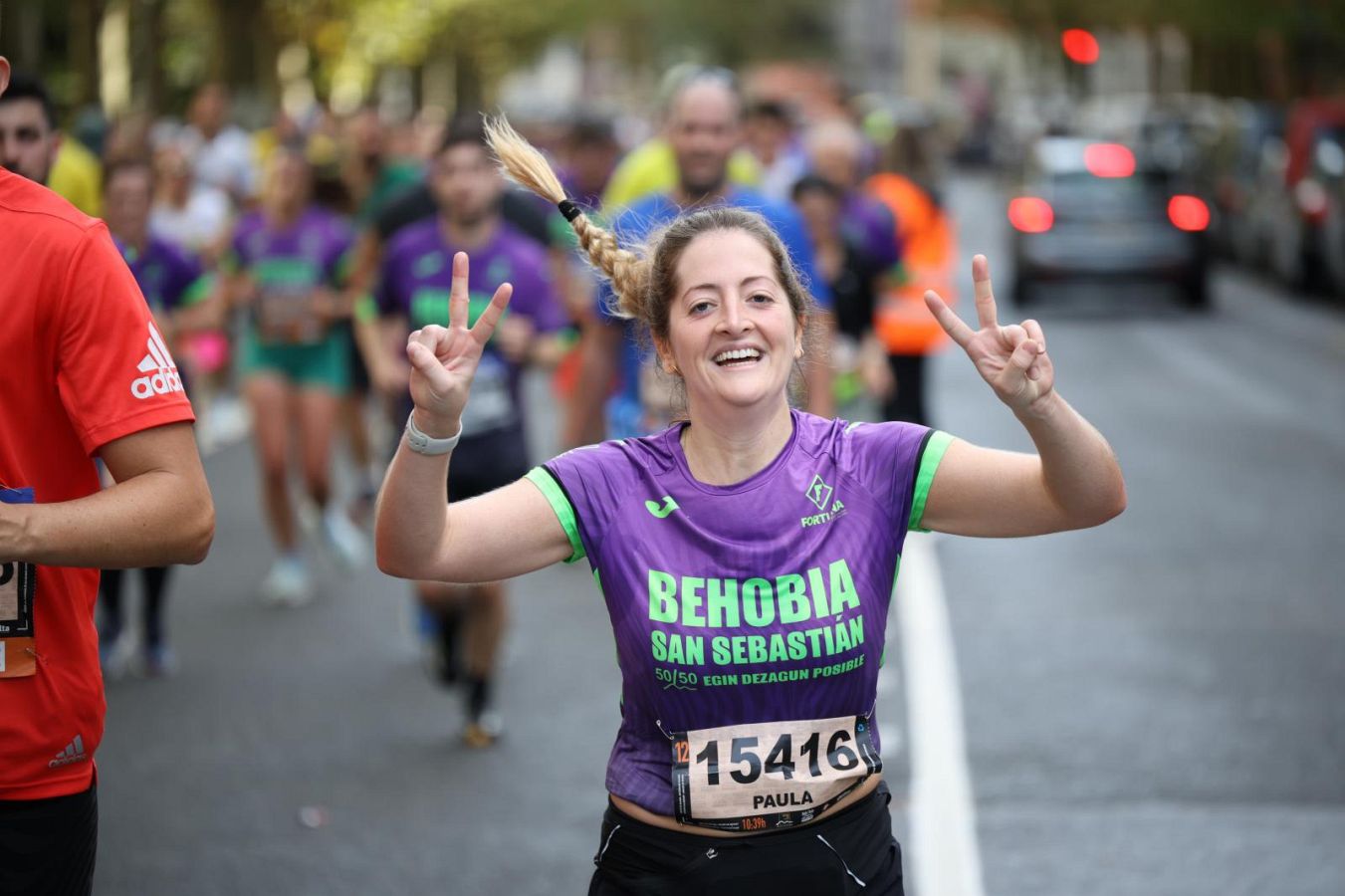 Las imágenes del Alto de Miracruz, punto clave en la Behobia - San Sebastián