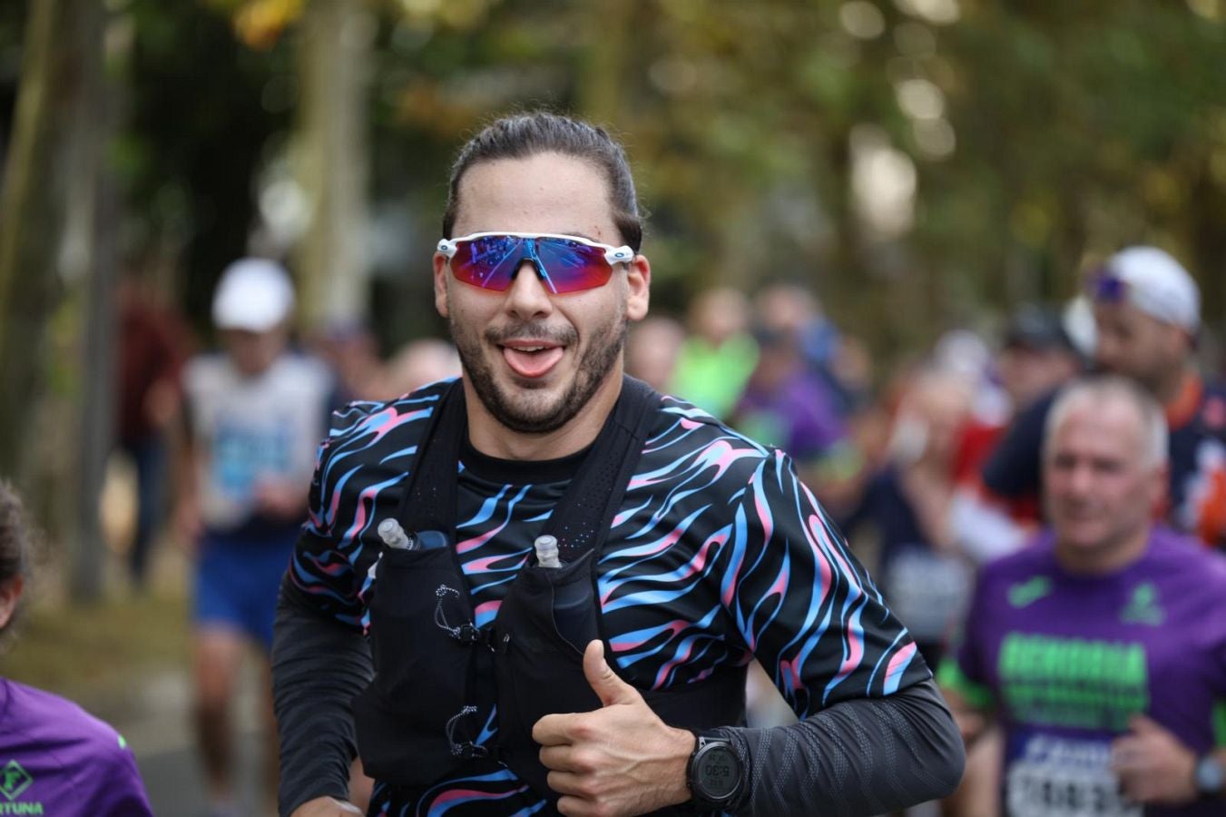 Las imágenes del Alto de Miracruz, punto clave en la Behobia - San Sebastián