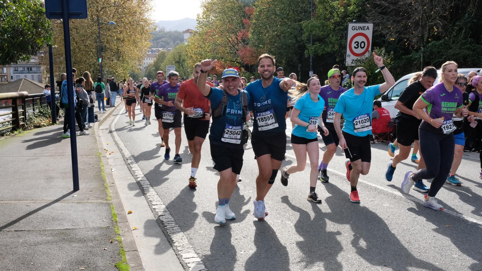 La Behobia - San Sebastián 2025 a su paso por Errenteria