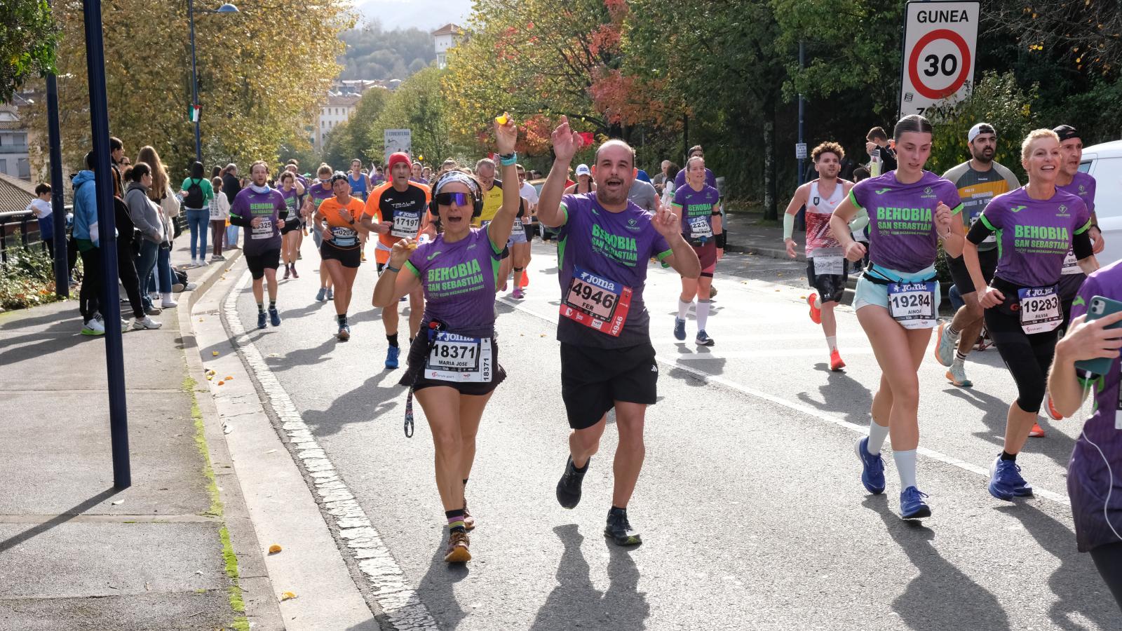 La Behobia - San Sebastián 2025 a su paso por Errenteria