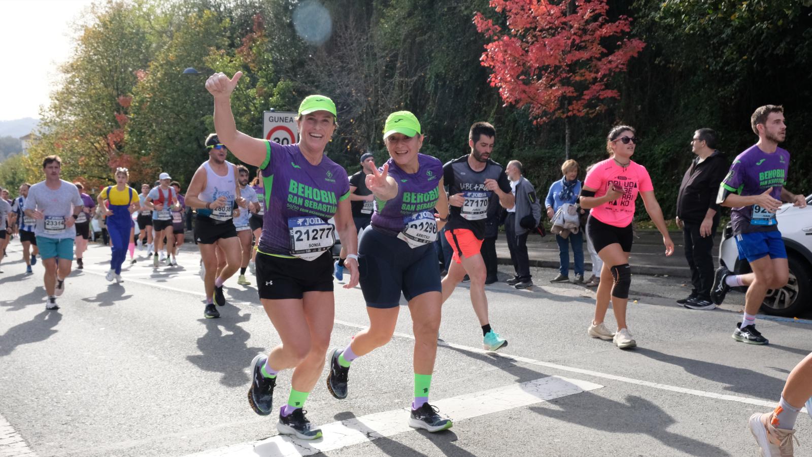 La Behobia - San Sebastián 2025 a su paso por Errenteria