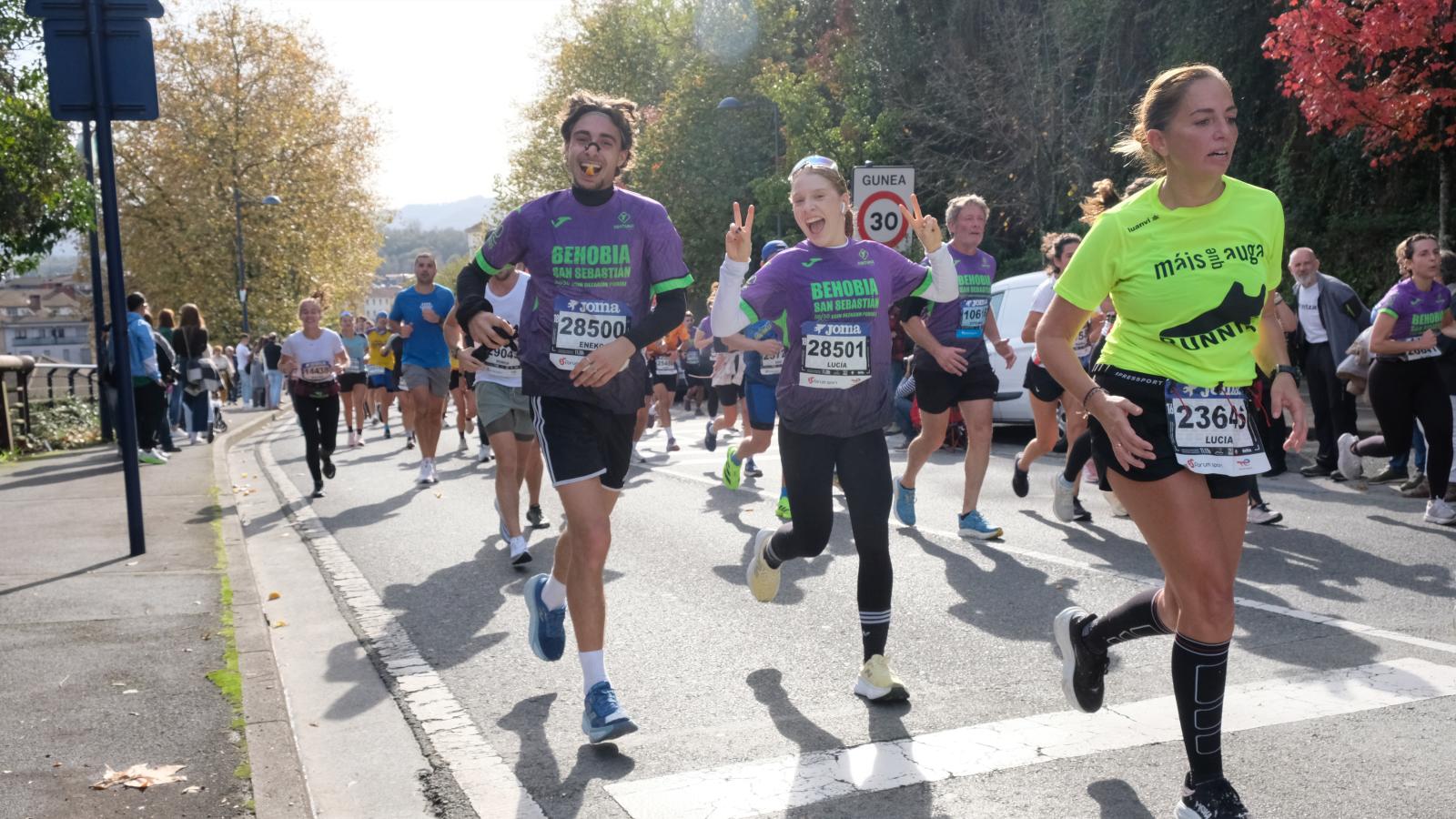 La Behobia - San Sebastián 2025 a su paso por Errenteria