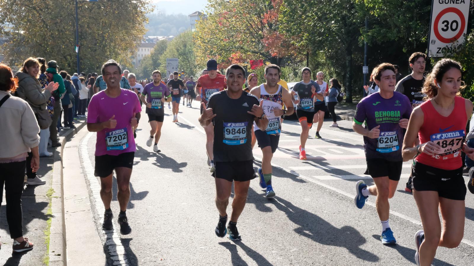 La Behobia - San Sebastián 2025 a su paso por Errenteria