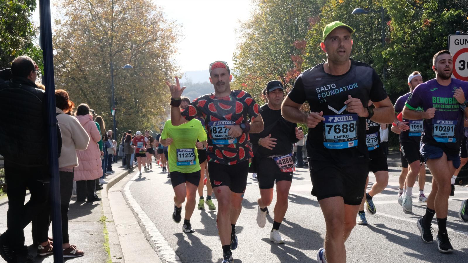 La Behobia - San Sebastián 2025 a su paso por Errenteria