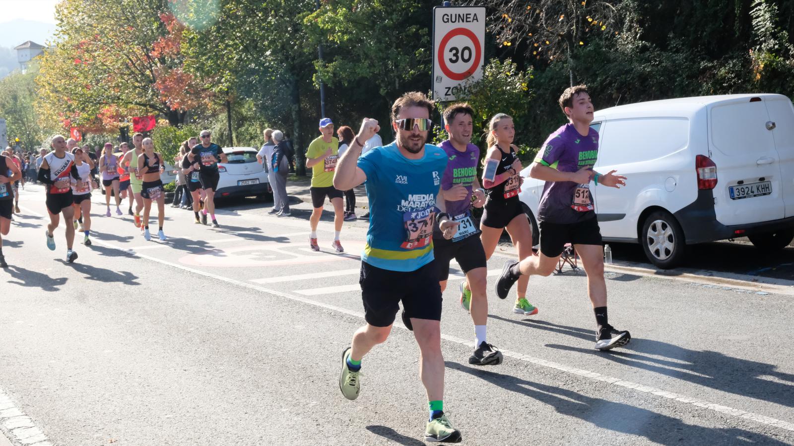 La Behobia - San Sebastián 2025 a su paso por Errenteria