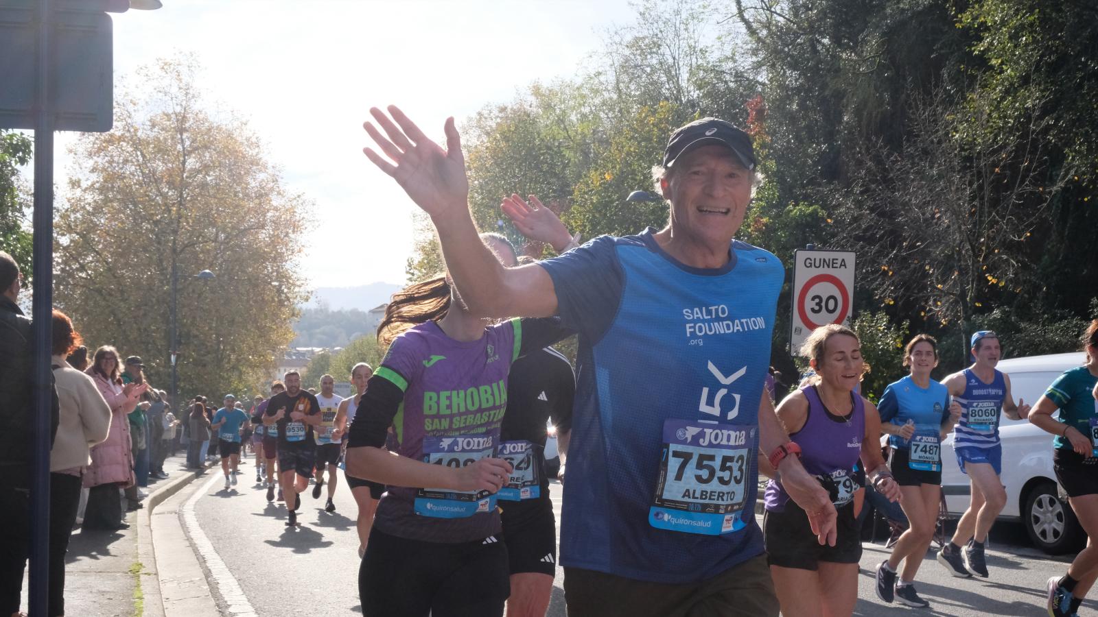 La Behobia - San Sebastián 2025 a su paso por Errenteria