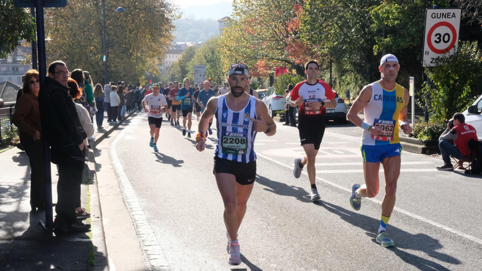 La Behobia - San Sebastián 2025 a su paso por Errenteria