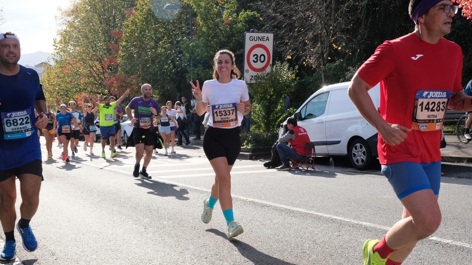 La Behobia - San Sebastián 2025 a su paso por Errenteria