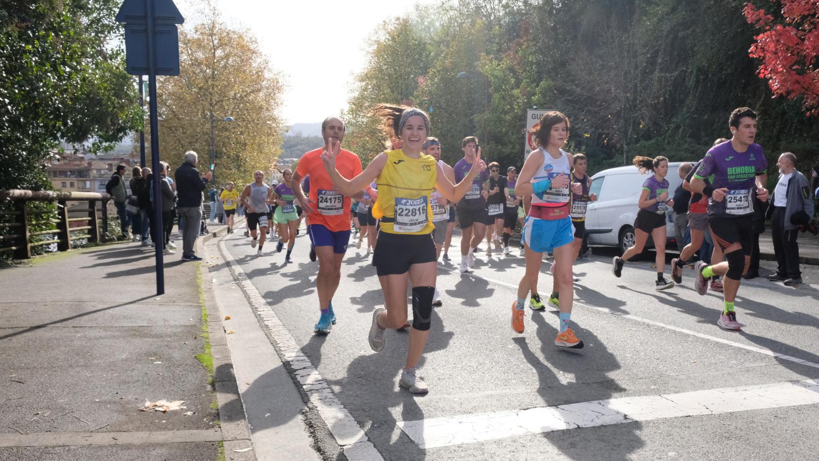 La Behobia - San Sebastián 2025 a su paso por Errenteria