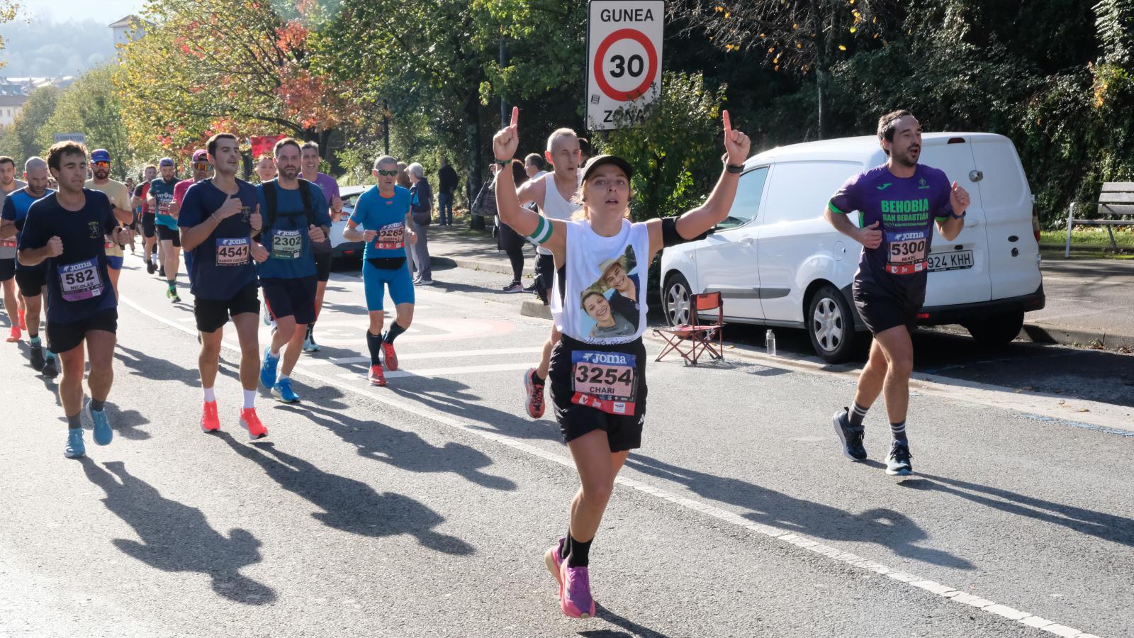 La Behobia - San Sebastián 2025 a su paso por Errenteria