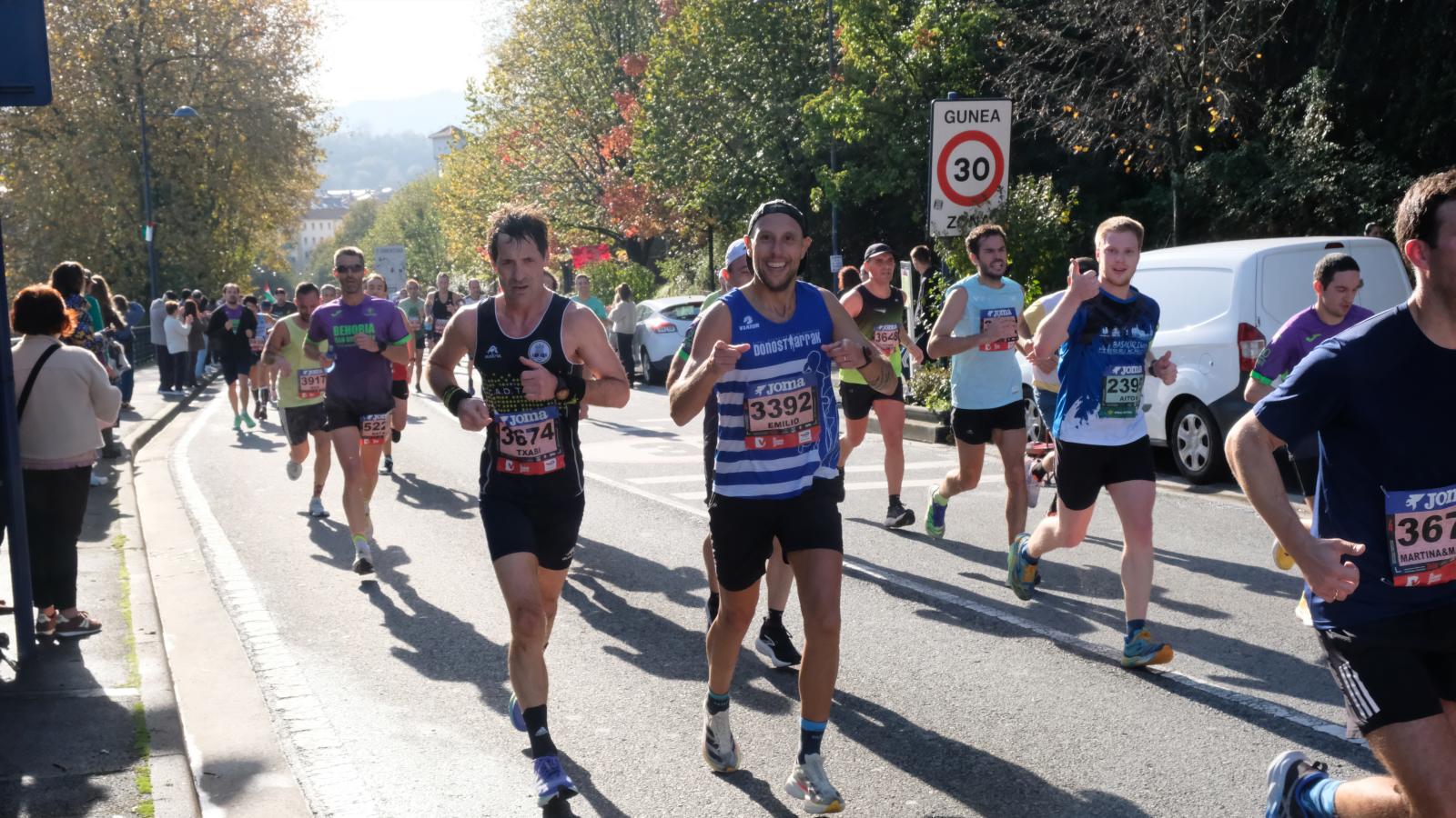 La Behobia - San Sebastián 2025 a su paso por Errenteria