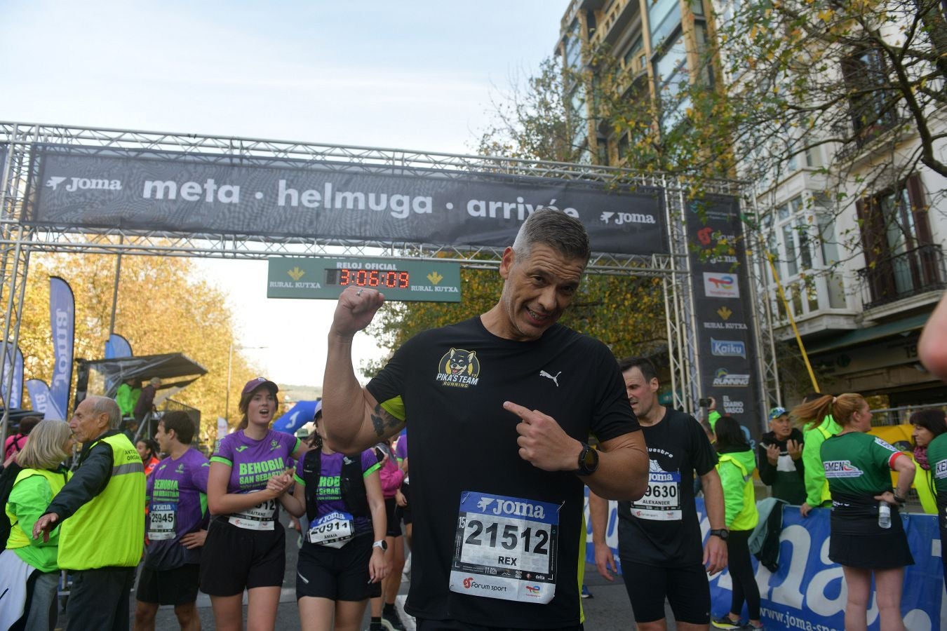 Las imágenes de la llegada a meta en el Boulevard de San Sebastián