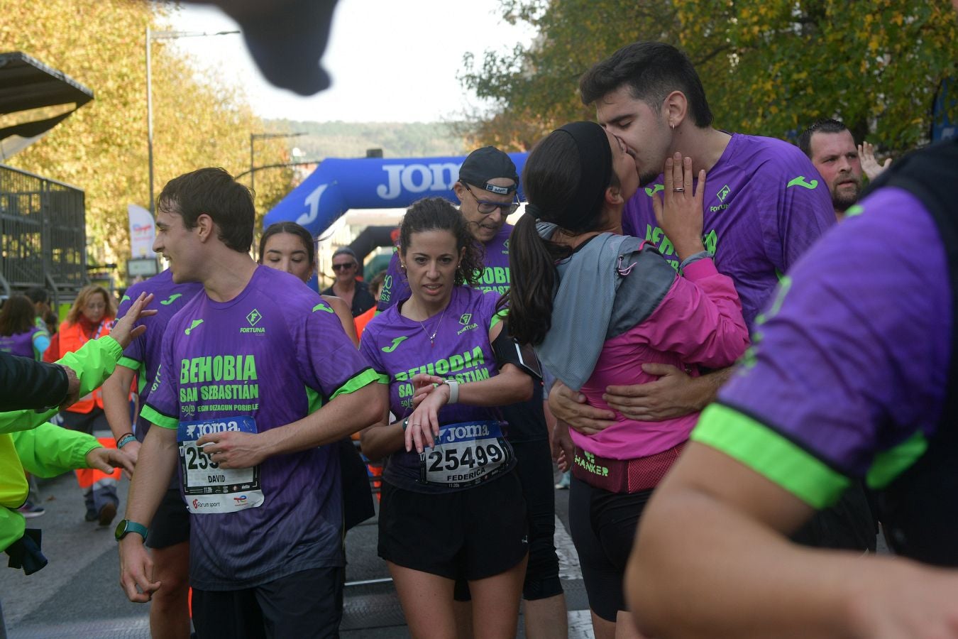 Las imágenes de la llegada a meta en el Boulevard de San Sebastián