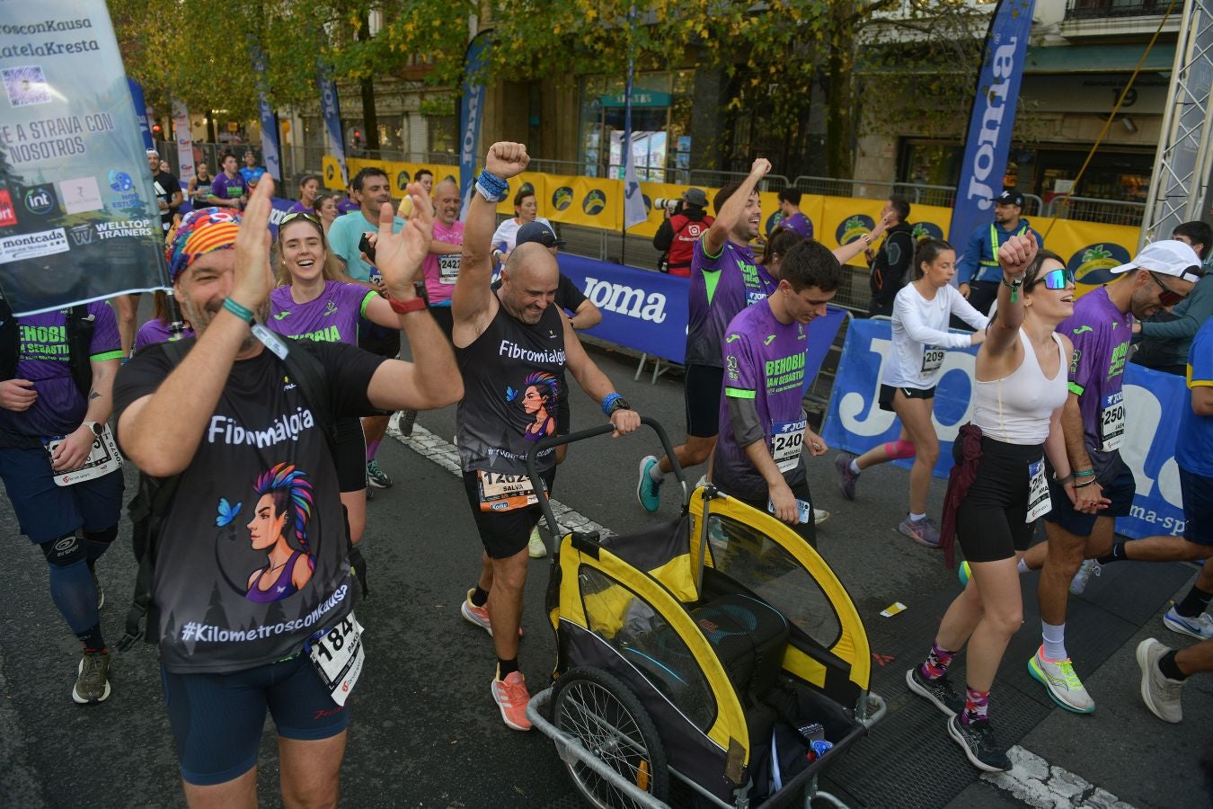 Las imágenes de la llegada a meta en el Boulevard de San Sebastián