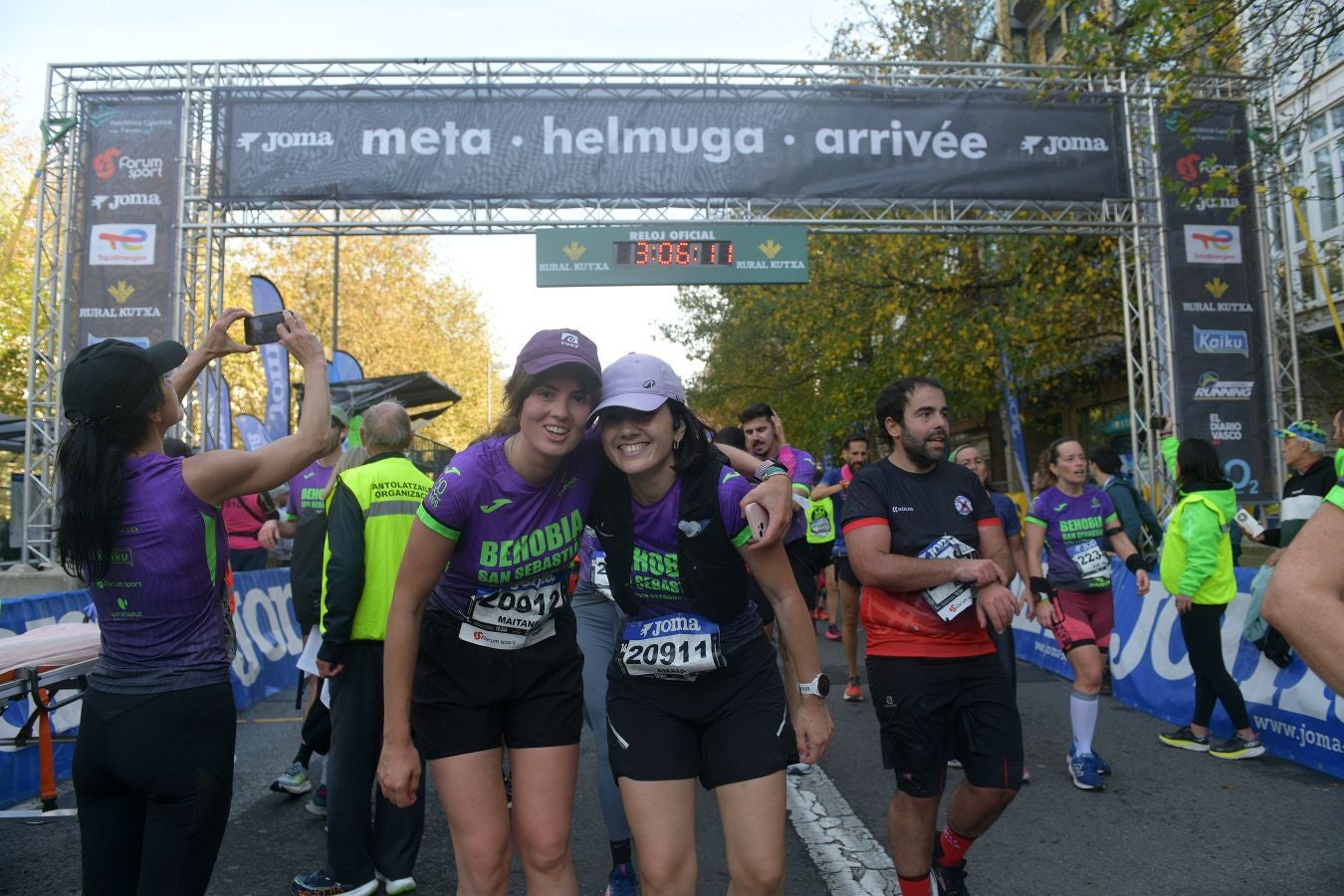 Las imágenes de la llegada a meta en el Boulevard de San Sebastián