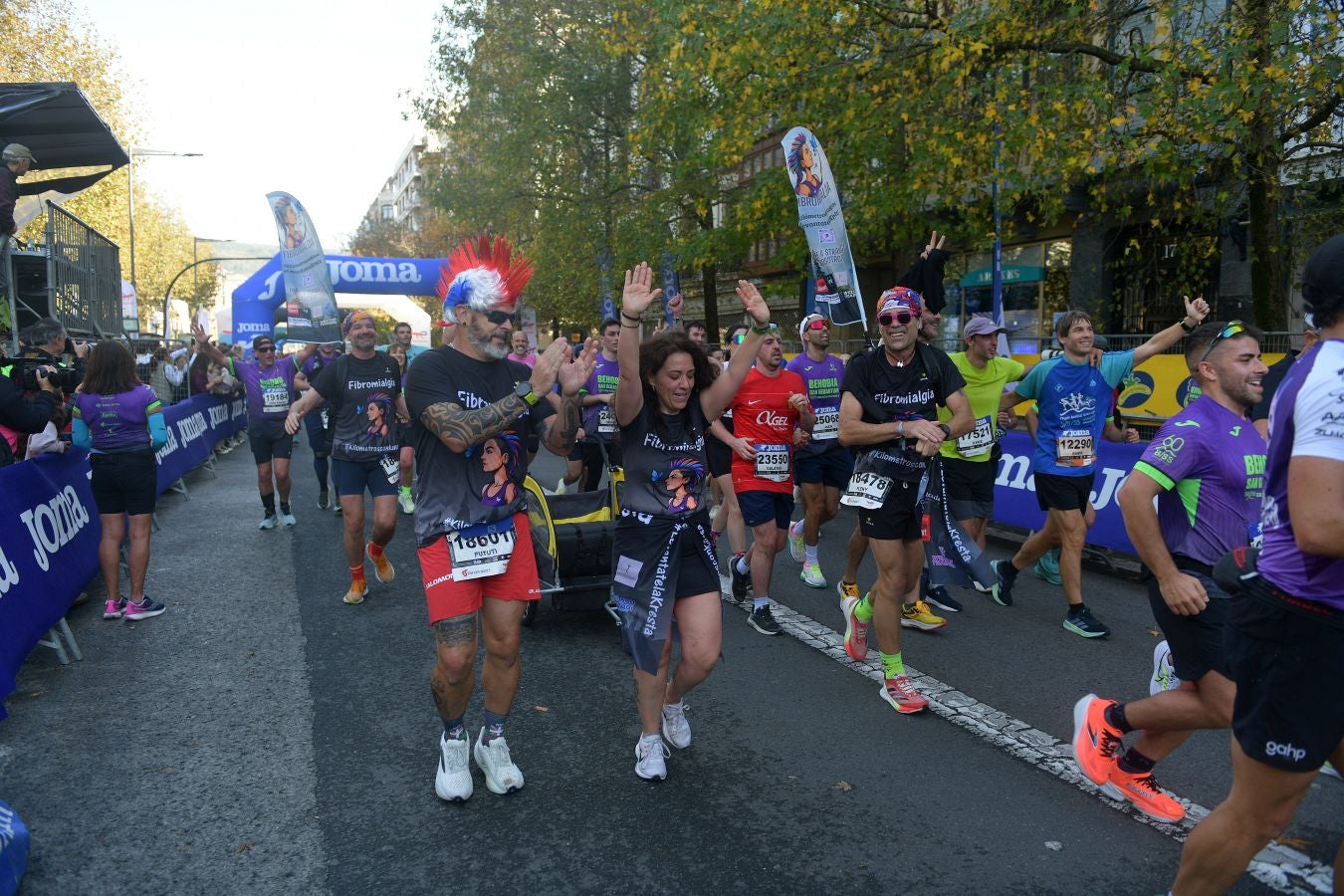 Las imágenes de la llegada a meta en el Boulevard de San Sebastián