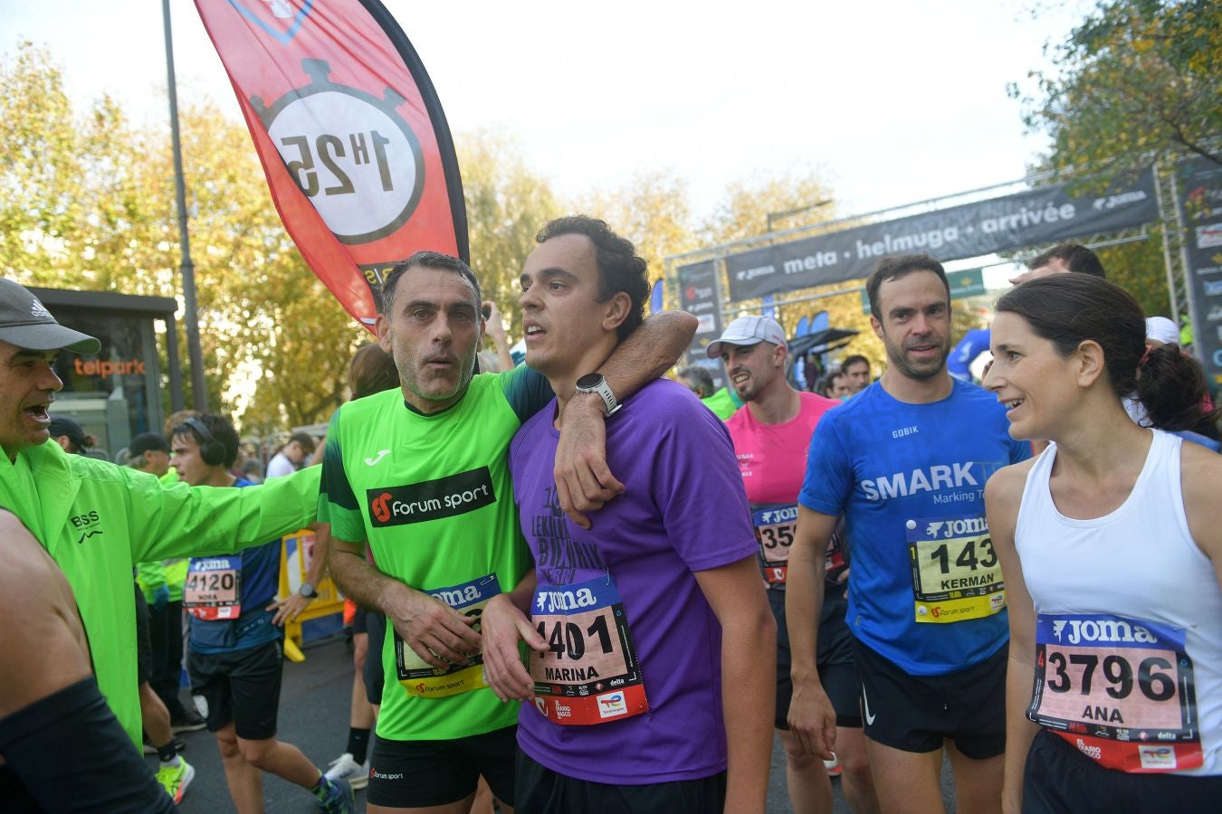 Las imágenes de la llegada a meta en el Boulevard de San Sebastián