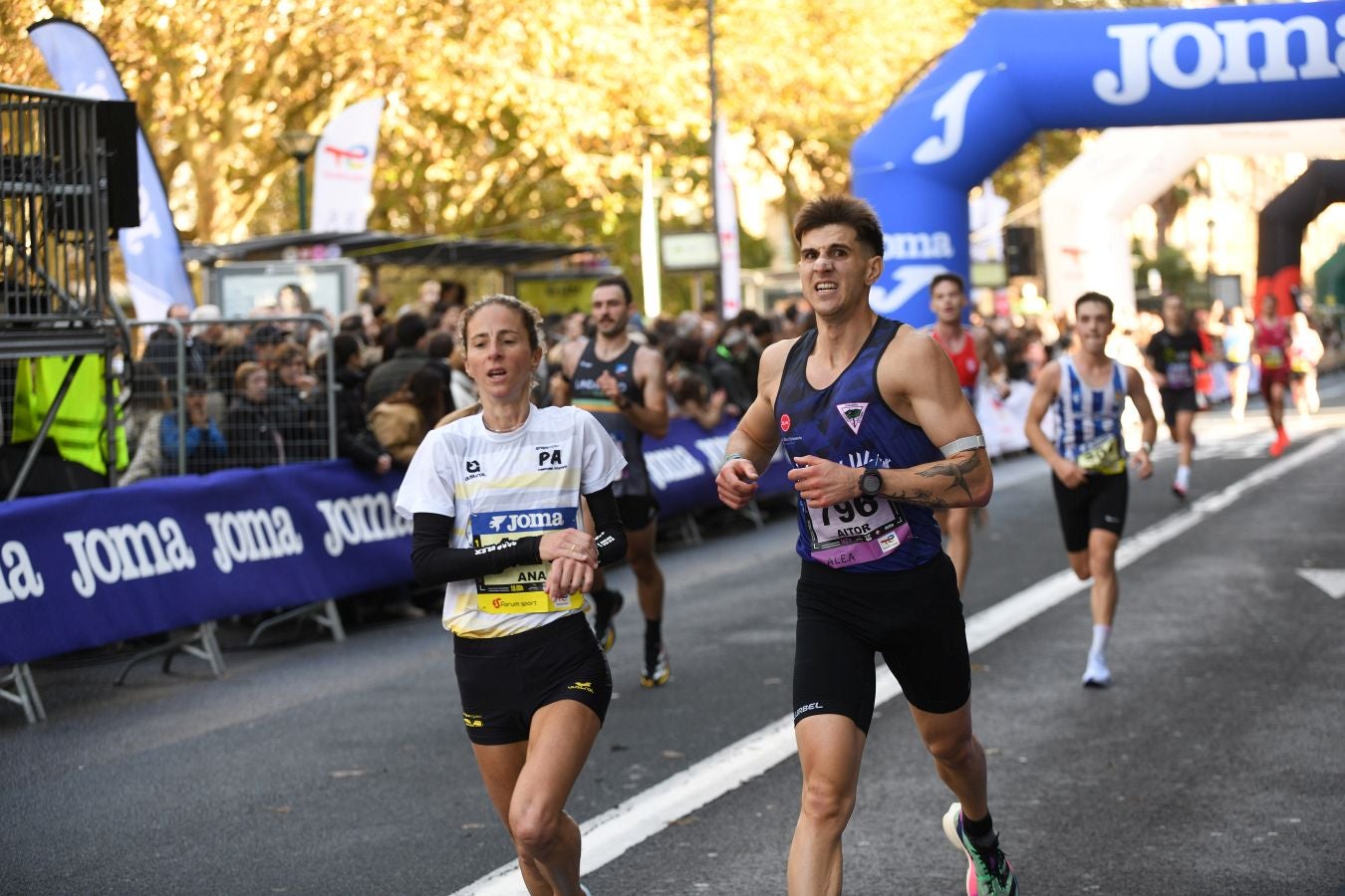 Las imágenes de la llegada a meta en el Boulevard de San Sebastián