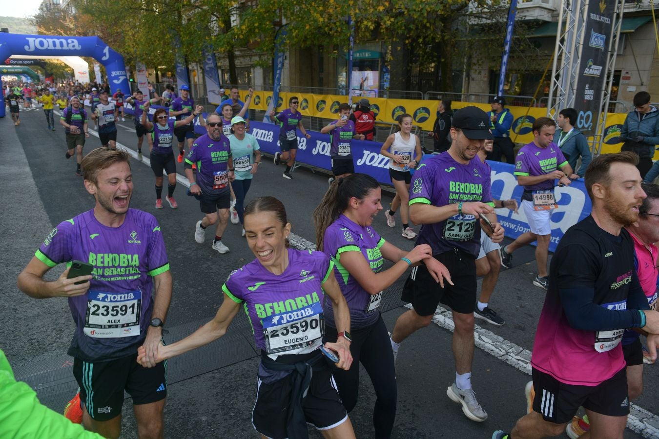 Las imágenes de la llegada a meta en el Boulevard de San Sebastián
