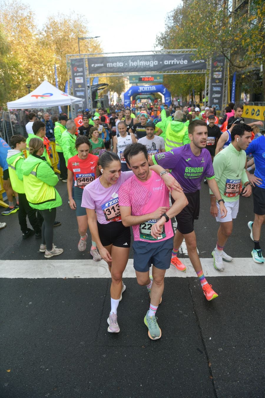 Las imágenes de la llegada a meta en el Boulevard de San Sebastián