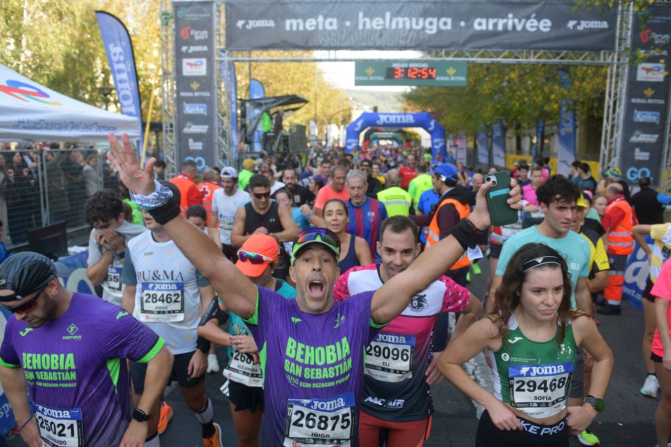 Las imágenes de la llegada a meta en el Boulevard de San Sebastián