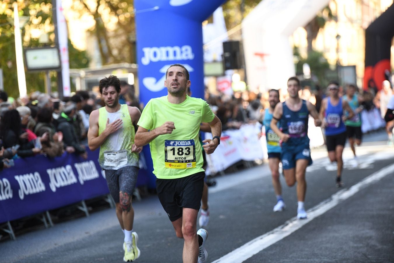 Las imágenes de la llegada a meta en el Boulevard de San Sebastián