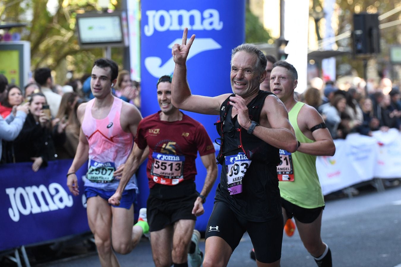Las imágenes de la llegada a meta en el Boulevard de San Sebastián