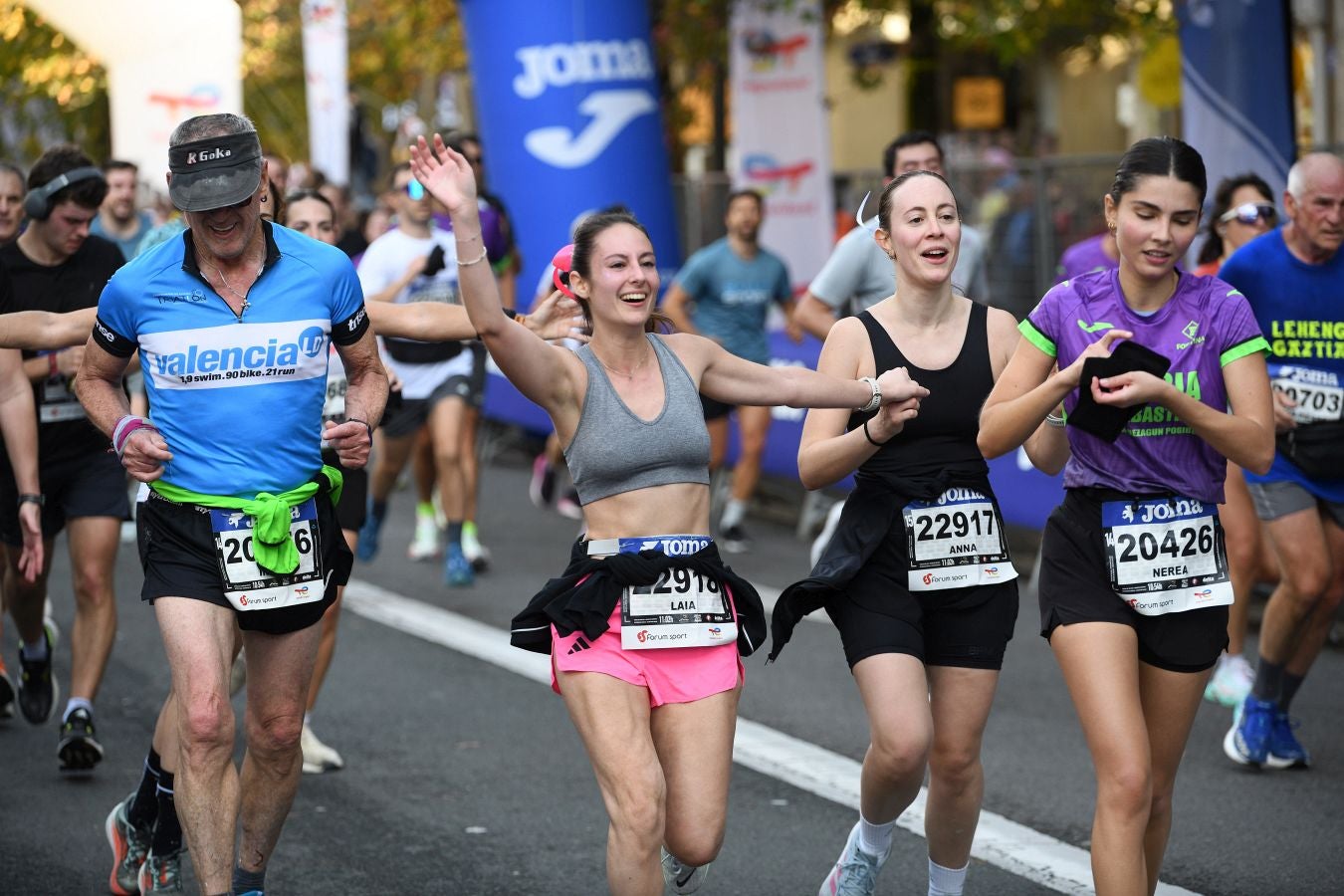 Las imágenes de la llegada a meta en el Boulevard de San Sebastián