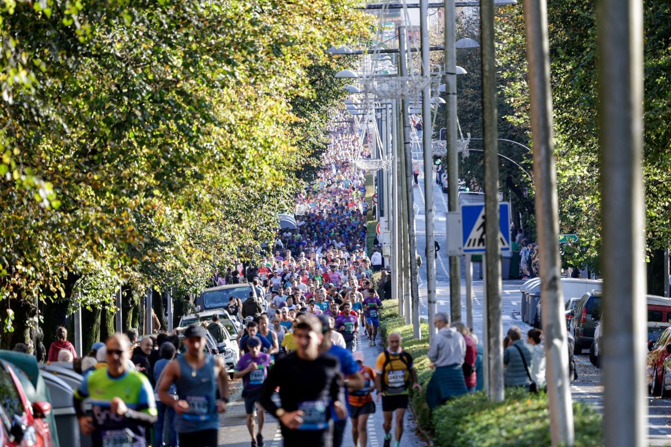 El paso de los corredores por Irun, en imágenes