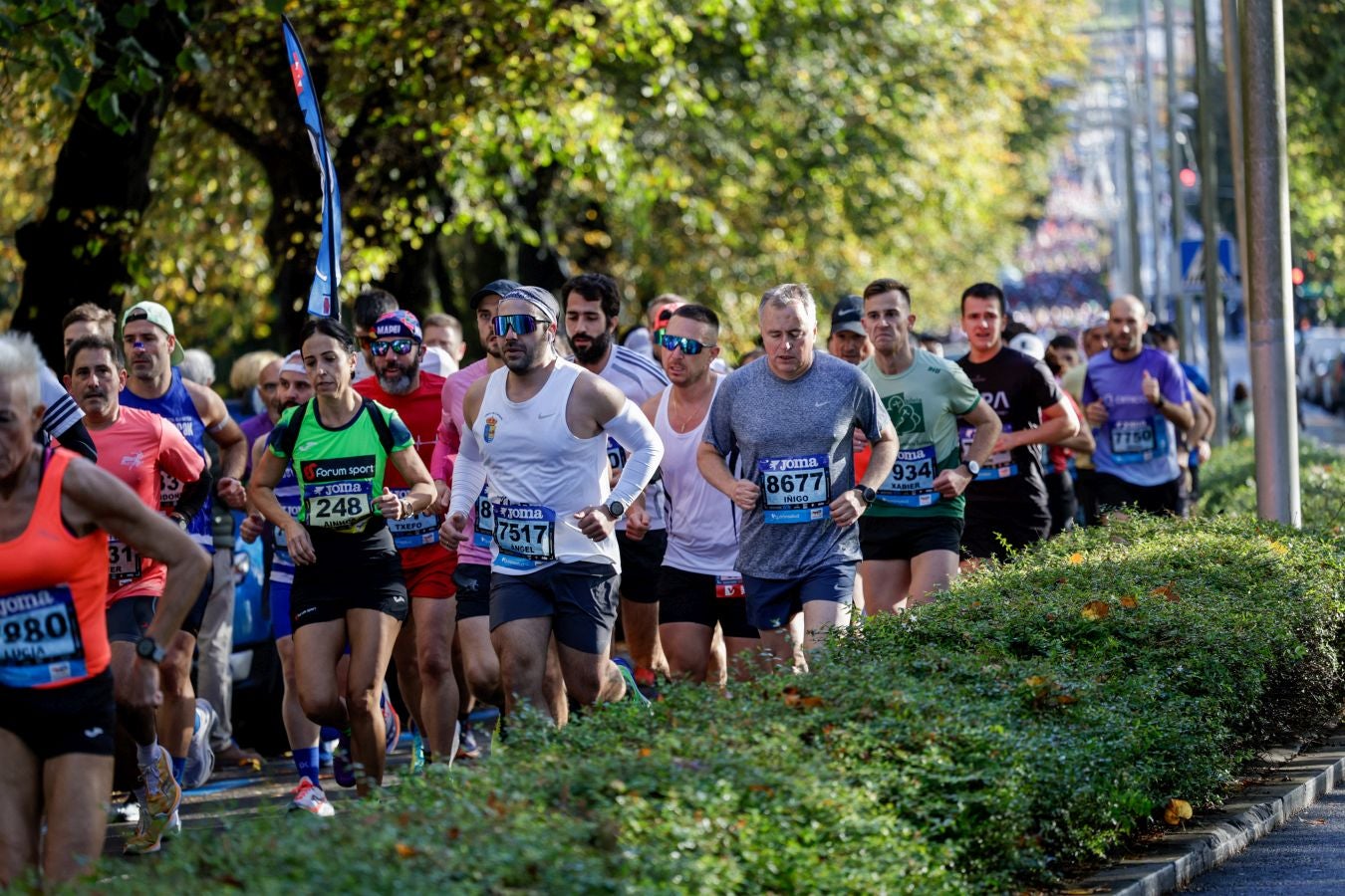 El paso de los corredores por Irun, en imágenes