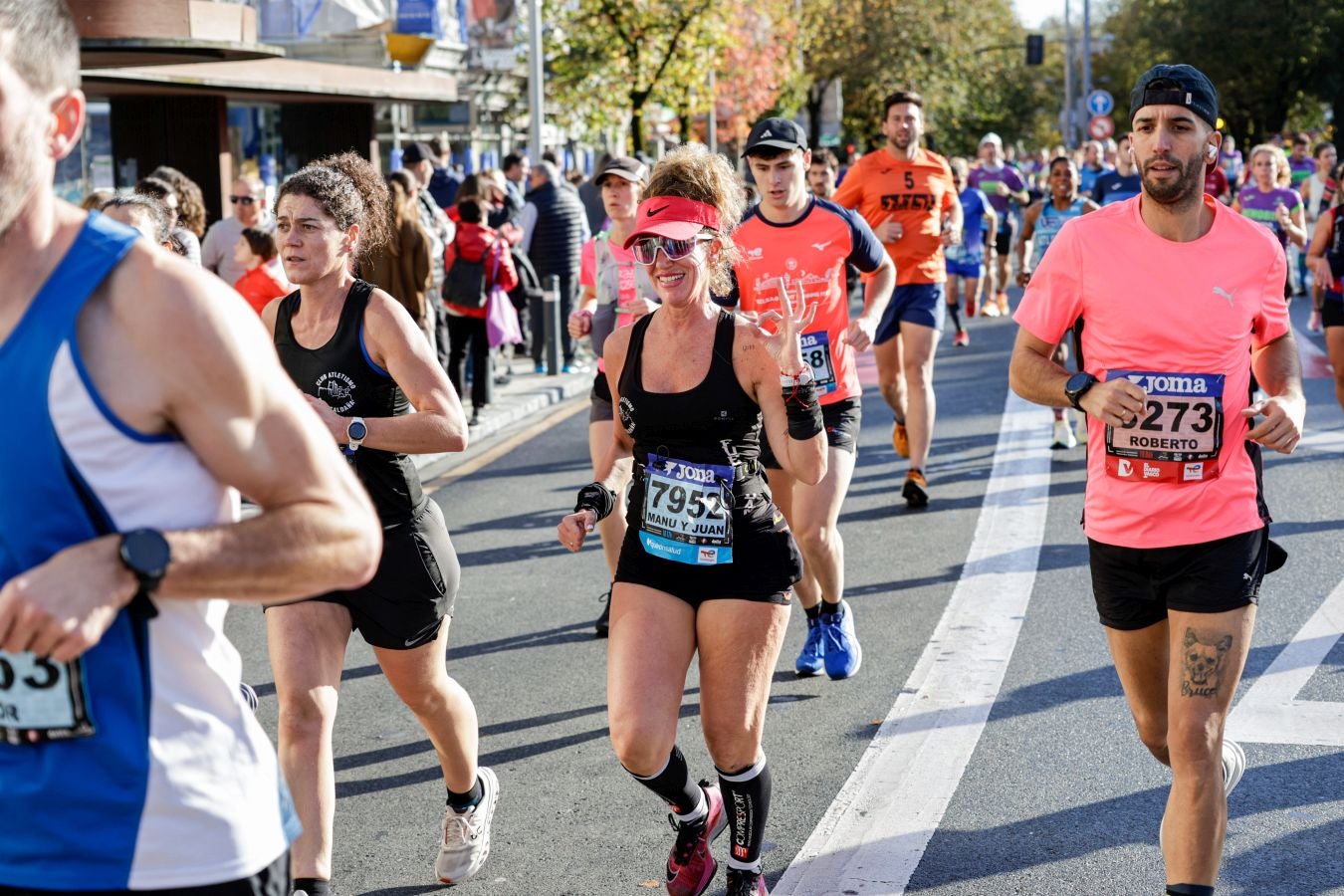 El paso de los corredores por Irun, en imágenes