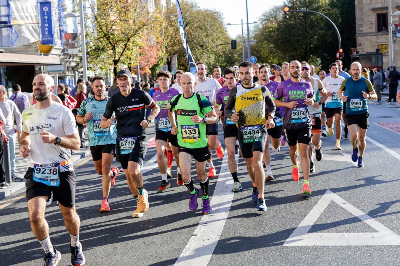El paso de los corredores por Irun, en imágenes
