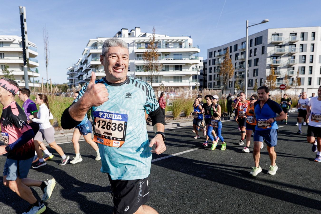 El paso de los corredores por Irun, en imágenes