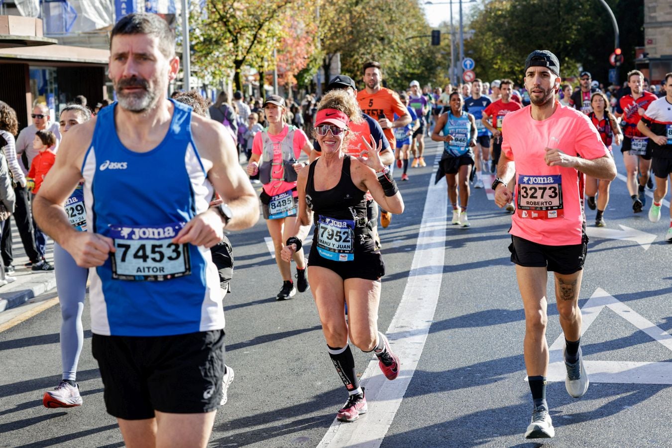 El paso de los corredores por Irun, en imágenes