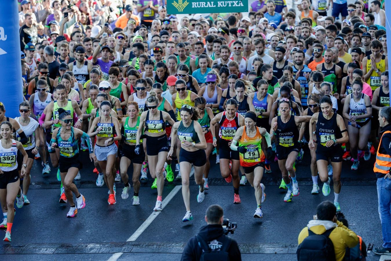 Las salida de la Behobia - San Sebastián, en imágenes