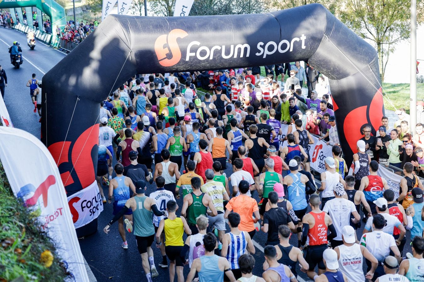 Las salida de la Behobia - San Sebastián, en imágenes