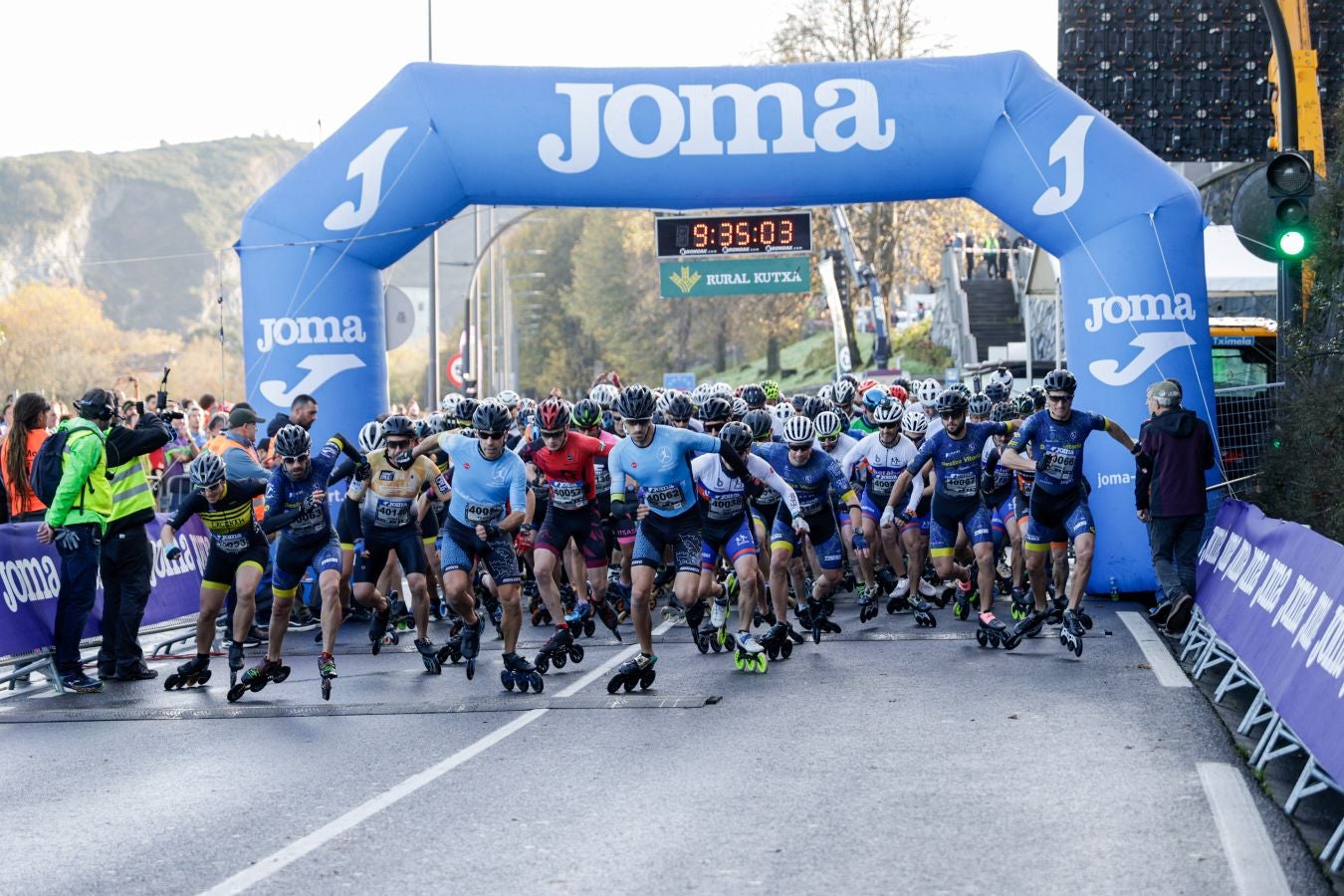 Las salida de la Behobia - San Sebastián, en imágenes