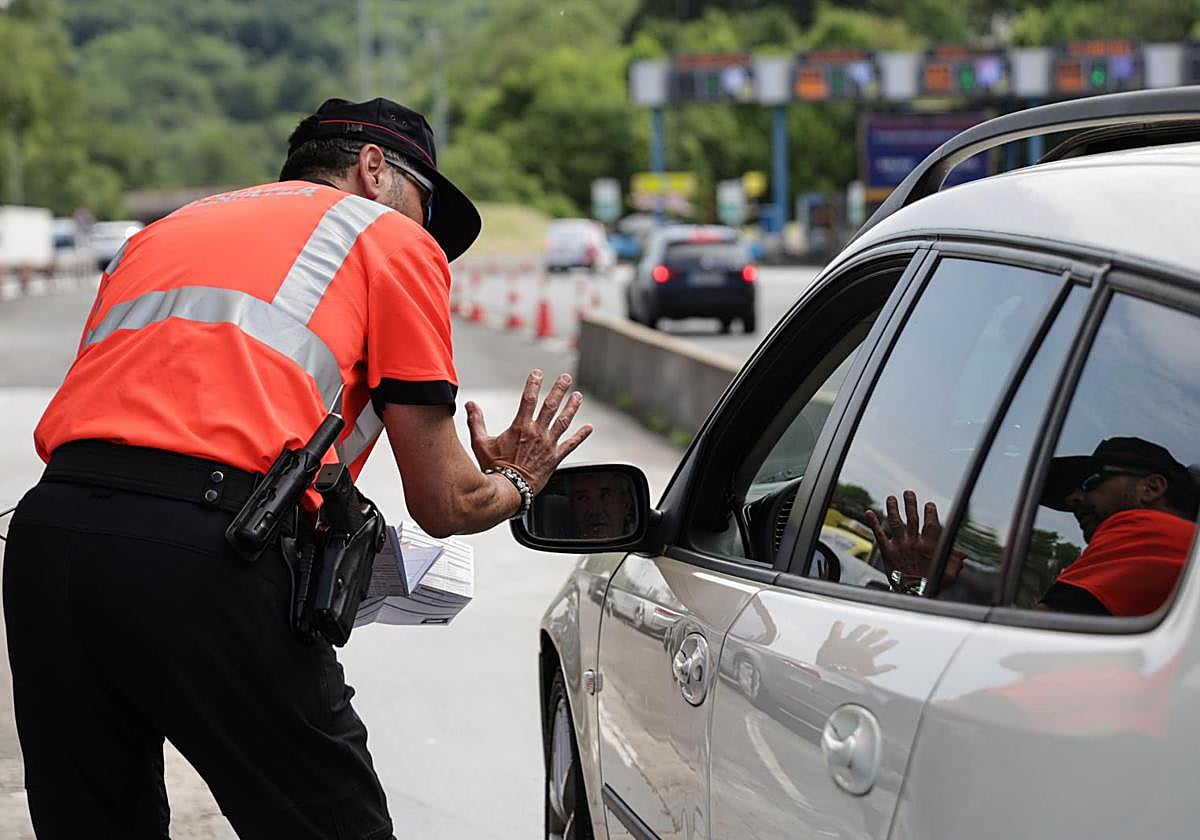 Un control de la Ertzaintza