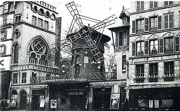El famoso cabaret Moulin Rouge a principios del pasado siglo.