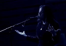 Rosalía, durante su actuación en el Dabadaba en 2017.