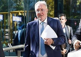 El presidente de Sidenor, José Antonio Jainaga, durante el juicio contra tres altos cargos de la empresa Sidenor en la Audiencia Nacional.